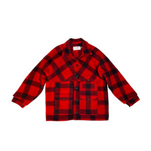 Filson Vintage Double Mackinaw Wool Cruiser Jacket in Buffalo Plaid